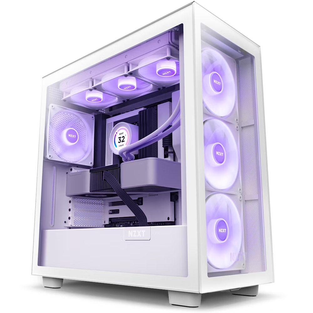 Gabinete NZXT H7 Elite Blanco | ATX Mid Tower | 3 Ventiladores RGB