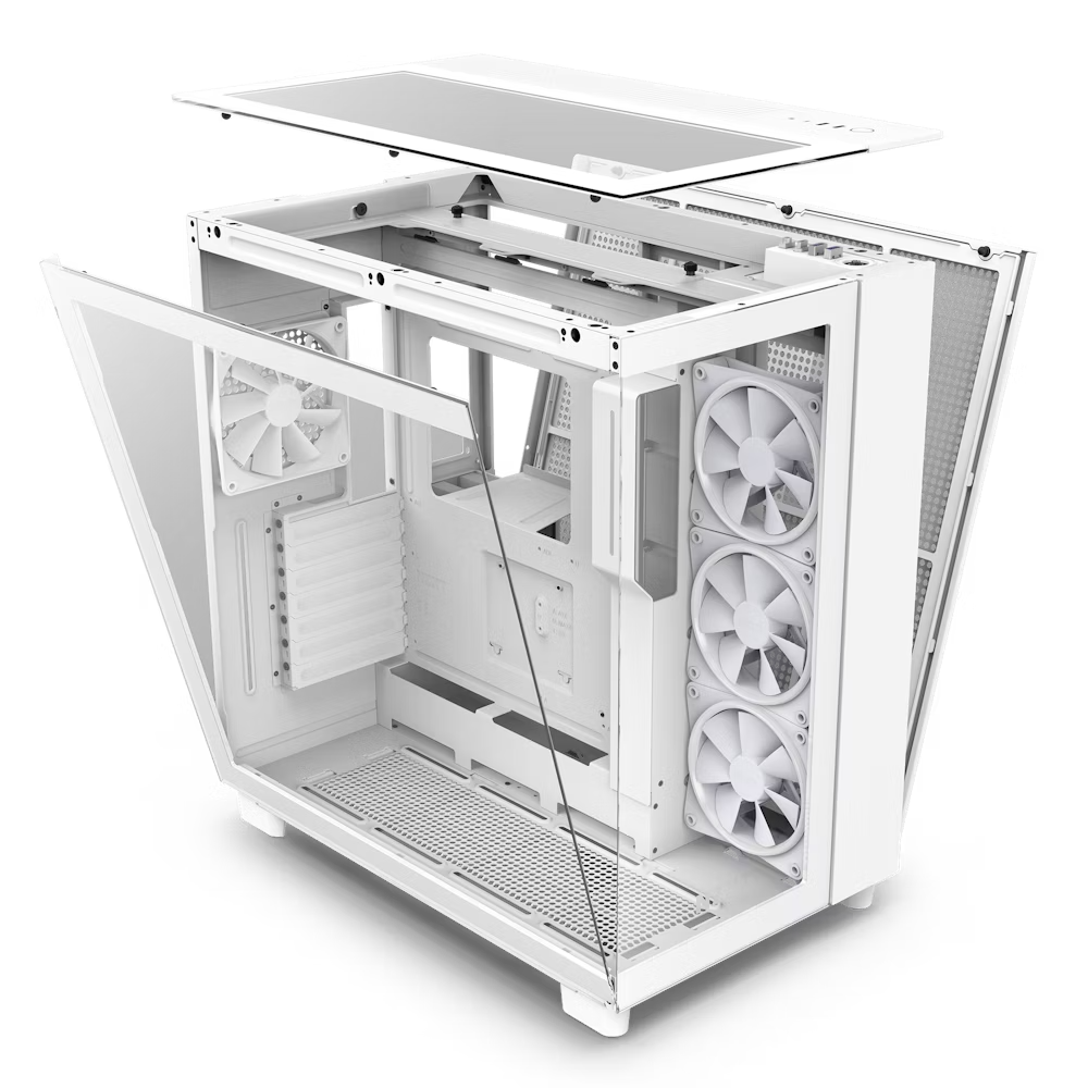 Gabinete NZXT H9 Elite Blanco | ATX Mid Tower | 3 Ventiladores RGB 